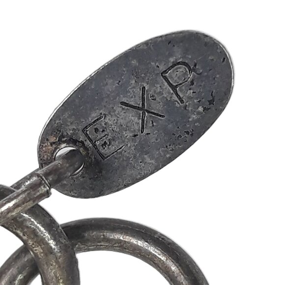 Vtg Express Bead & Metal Double Strand Belt S/M/L Boho Artsy Art to Wear - Picture 6 of 7